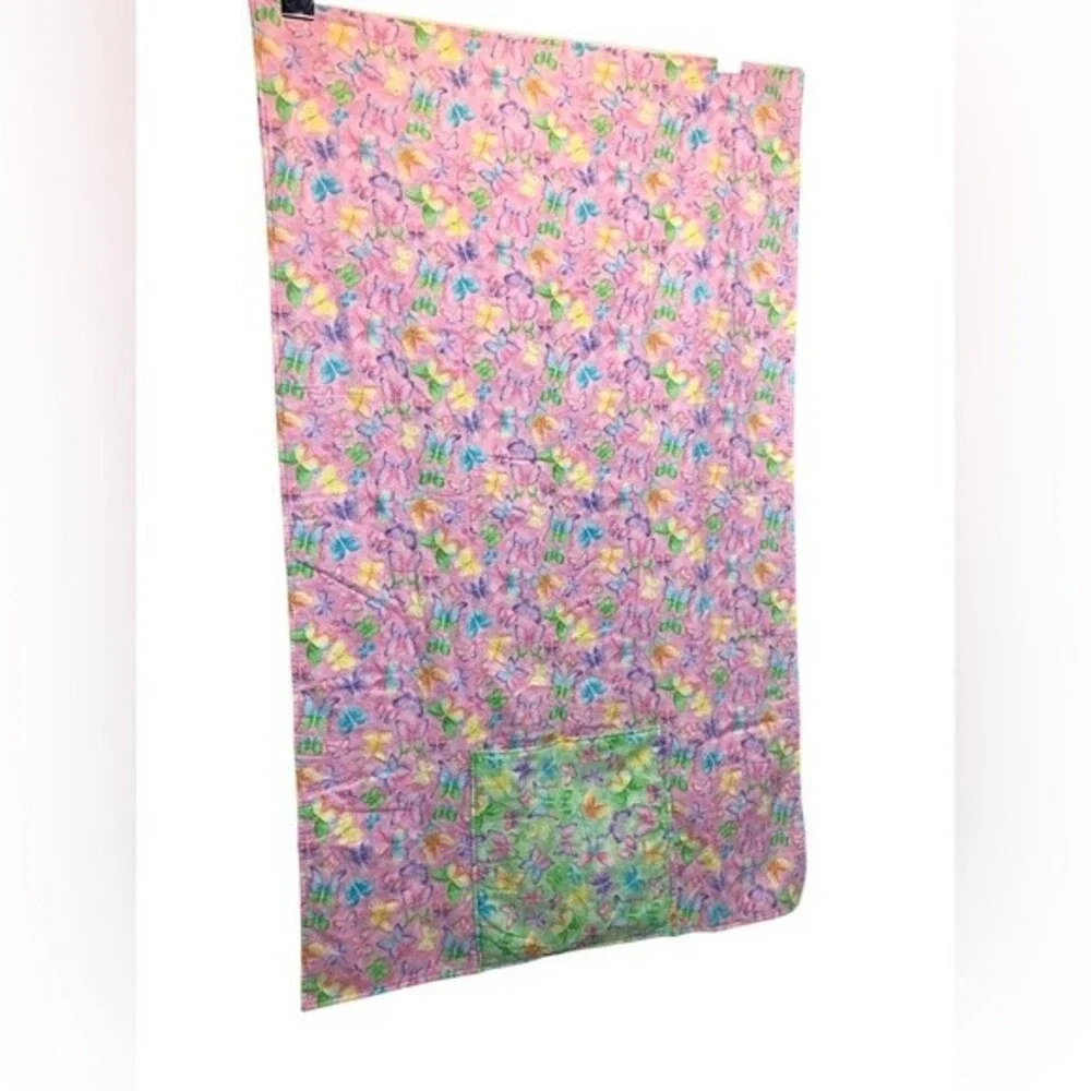 Quillow quilt/pillow butterfly’s purple pink and‎ green